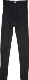 Lange Unterhose aus Bio-Wolle und Bio-Baumwolle - black