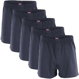 Boxer Shorts - Biobaumwolle navy graphite - 5er-Pack