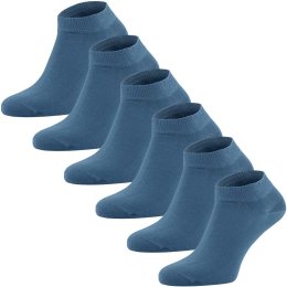 Sneaker-Socken aus Bio-Baumwolle - 6er Pack - denimblau