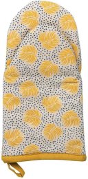 Ofenhandschuh aus Bio-Baumwolle - boho/gelb
