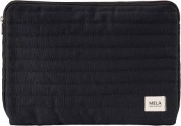Gepolsterte Laptoptasche Vinusa aus Fairtrade Bio-Baumwolle - 15 Zoll - schwarz