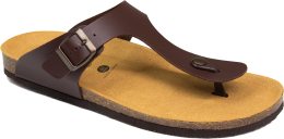Zehentrenner-Pantolette - vegan champion - marron