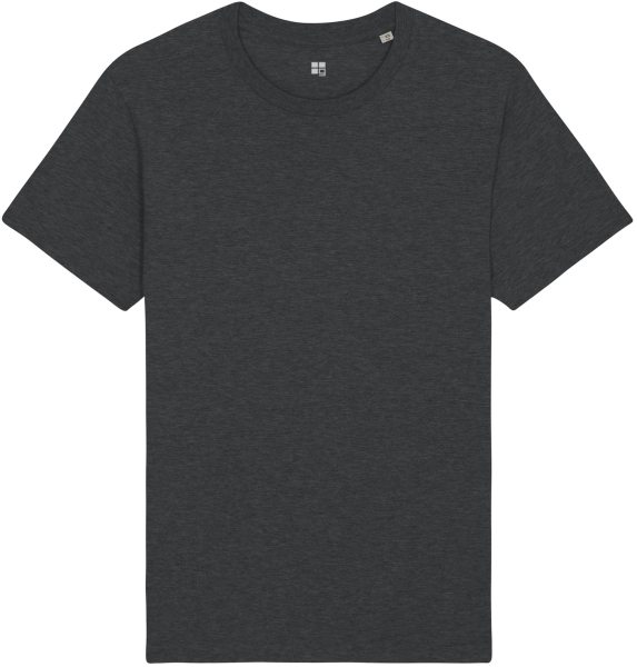 Basic T-Shirt aus Bio-Baumwolle - dark heather grey