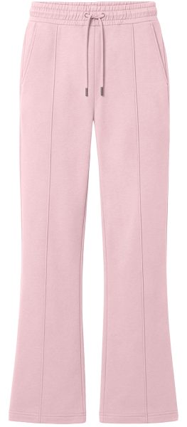 Organic Women's Flared Leg Sweatpants - baby pink