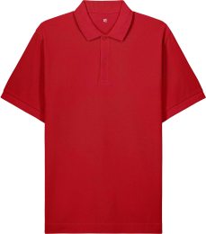 Piqué Poloshirt aus Bio-Baumwolle - passionate red