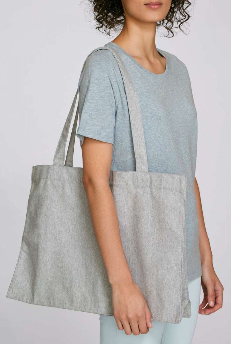 GILIAN Tragetasche Hellgrau - Praktische Tasche 43x23x35 Cm