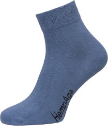 Socken aus Hanf und Bio-Baumwolle - blueberry