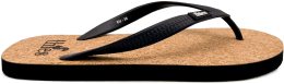 Flip Flops mit Kork-Innensohle - schwarz