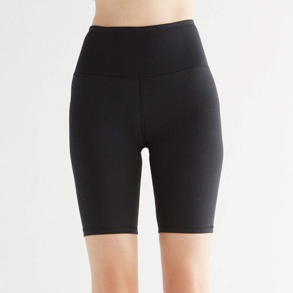 Active Short Leggings aus Bio-Baumwolle & Elastan - black