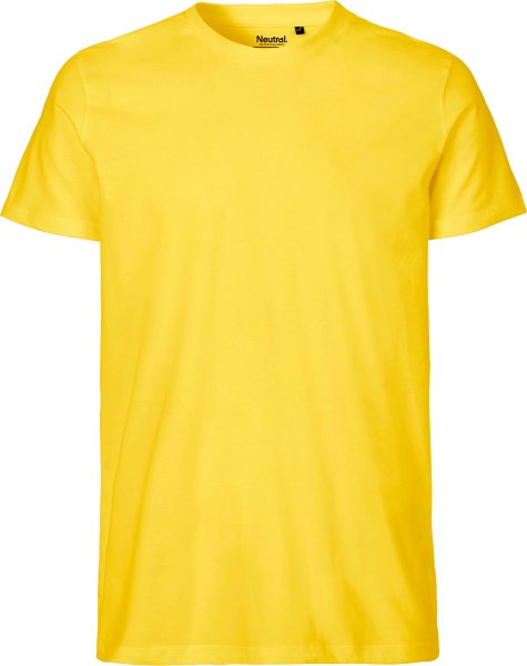 Fitted T-Shirt aus Fairtrade Bio-Baumwolle - yellow