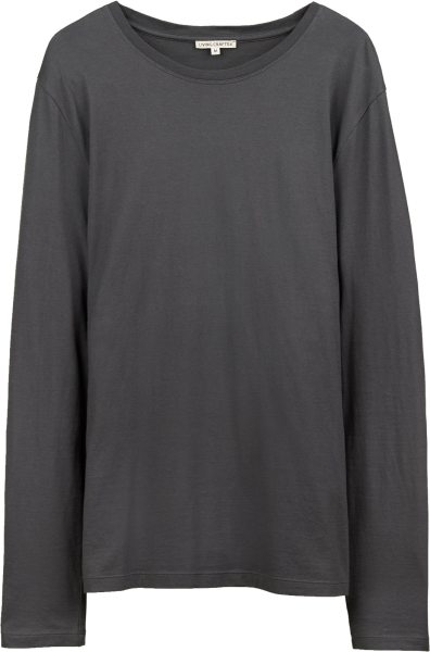 Langarmshirt aus Bio-Baumwolle - dark grey