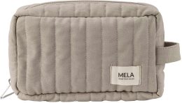 Gepolsterte Tasche Paveen aus Fairtrade Bio-Baumwolle  - light stone