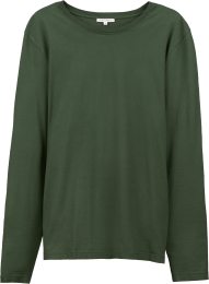 Langarmshirt aus Bio-Baumwolle - forest green
