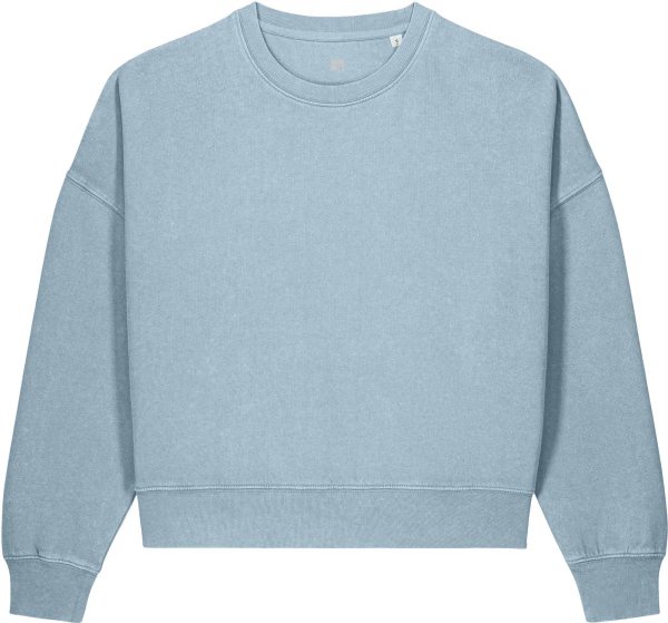 Vintage Sweatshirt aus Bio-Baumwolle - g. dyed blue stone