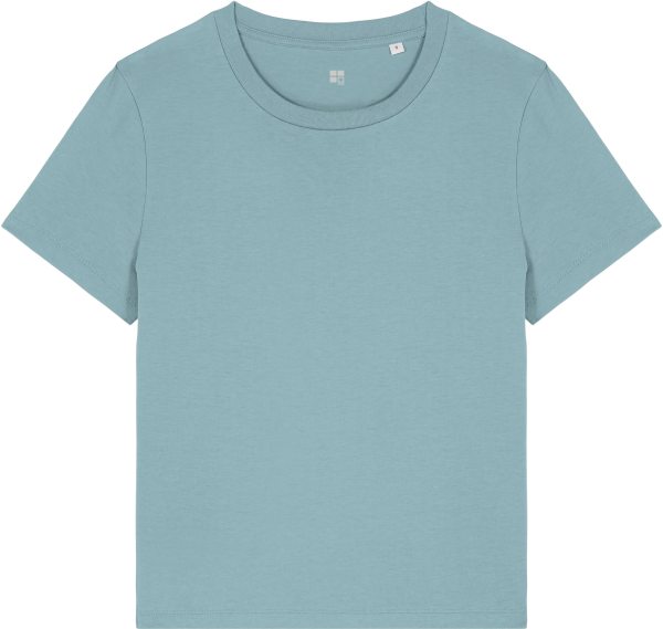 Iconic T-Shirt aus Bio-Baumwolle - pebble blue