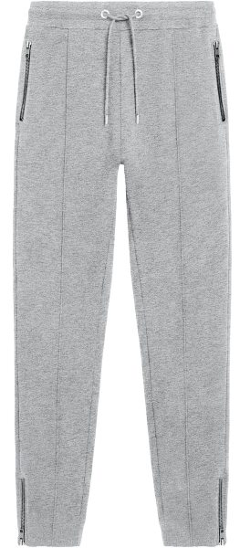 Organic Sweatpants with Zips - light heather