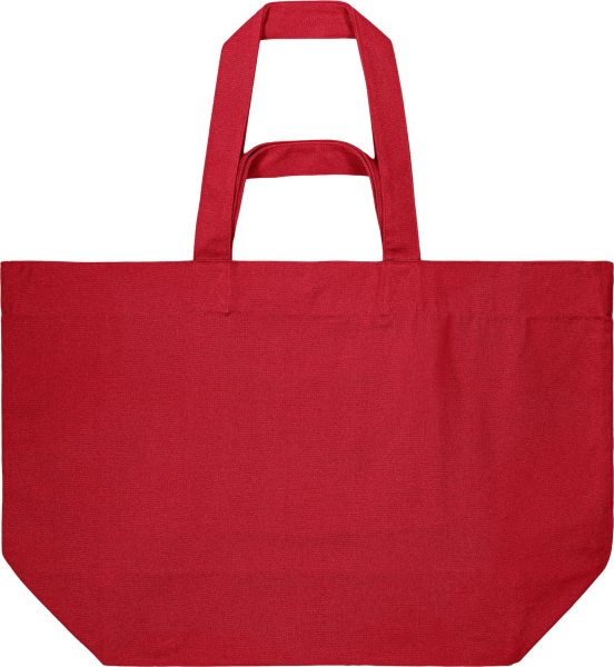 Shopping Bag aus recycelter Baumwolle - passionate red