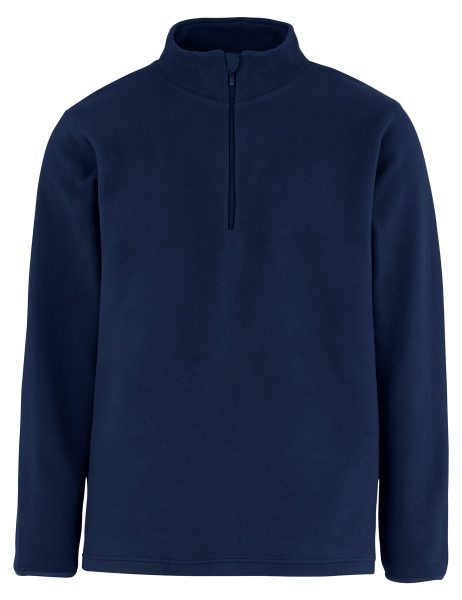 Recycled Fleece Quarter Zip - navy