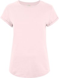 Organic Rolled Sleeve T-Shirt - light pink