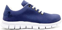 Canvas Sneaker aus Bio-Baumwolle - dunkelblau