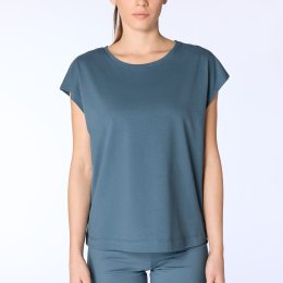 Oversize Shirt aus Bio-Baumwolle - alpengrau