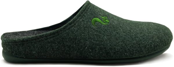 Filz Slipper aus recyceltem Material - forest