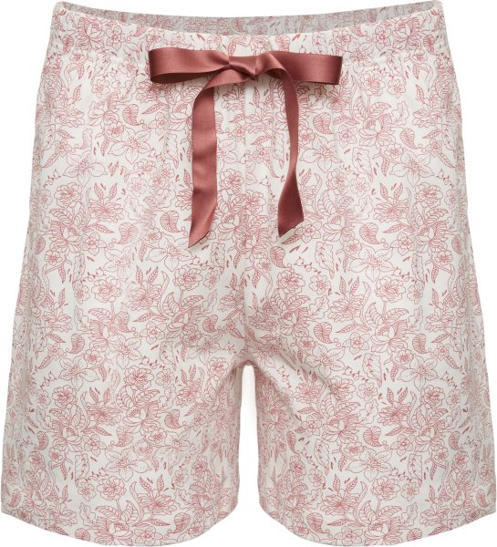 Kurze Schlafhose aus Fairtrade Bio-Baumwolle - old rose print