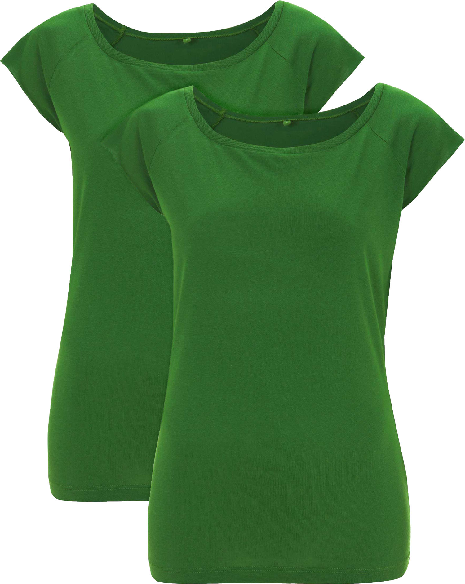 grün Viskose | und Shirt Bio-Baumwolle Damen |