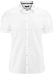 Kurzarm-Hemd aus Bio-Baumwolle - white