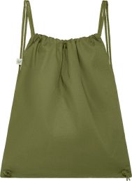 Organic Drawstring Gym Bag - khaki green