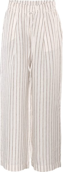 Hose aus Leinen - chalk/earth