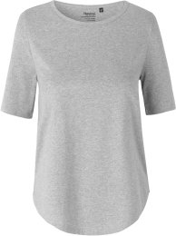Half Sleeve T-Shirt aus Bio-Baumwolle Fairtrade - grau meliert
