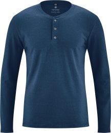 Henley-Longsleeve aus Bio-Baumwolle und Hanf - reef