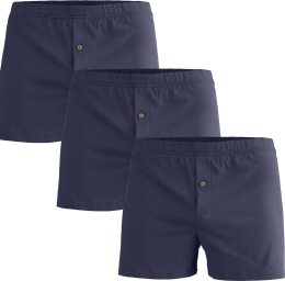 Boxershorts aus Bio-Baumwolle - 3er-Pack - dunkelblau