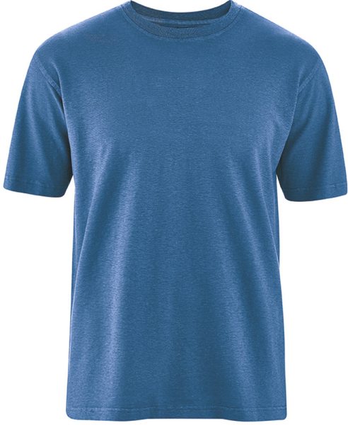 T-Shirt aus Hanf und Bio-Baumwolle - sea