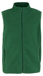 Recycled Fleece Vest - bottle green