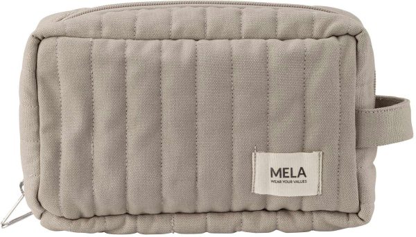 Gepolsterte Tasche Paveen aus Fairtrade Bio-Baumwolle - light stone