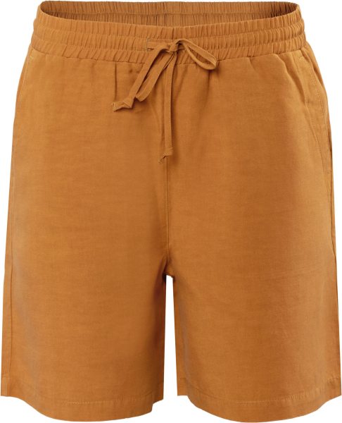 Bermuda-Shorts aus Tencel und Leinen - dark amber
