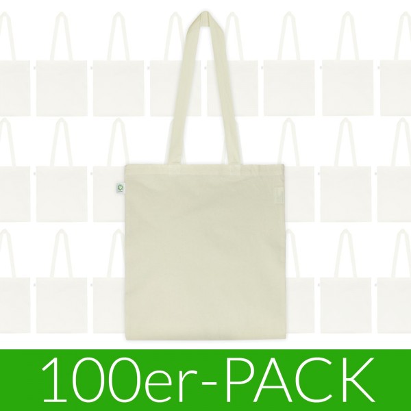 Fairtrade Tasche aus Bio-Baumwolle - natur - 100 Stück