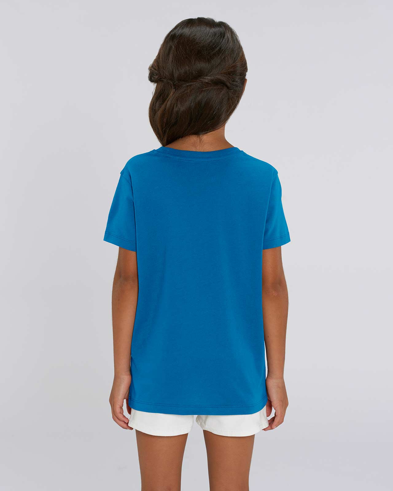Blaues T-Shirt für Mädchen und Jungen - Biobaumwolle