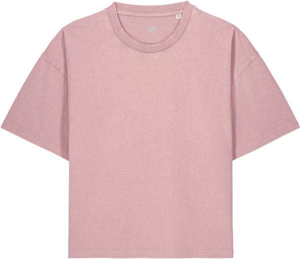 Vintage Boxy T-Shirt aus Bio-Baumwolle - g.dyed blush