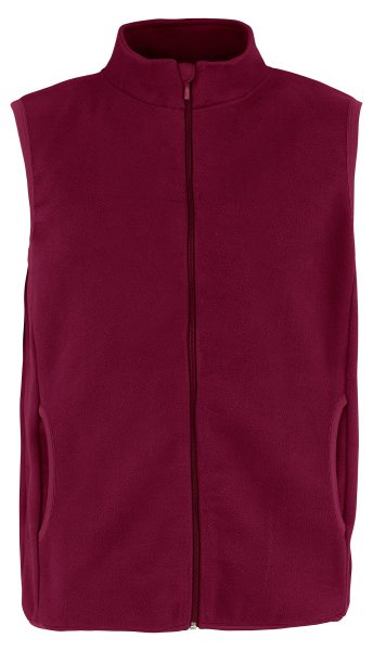 Recycled Fleece Vest - bordeaux
