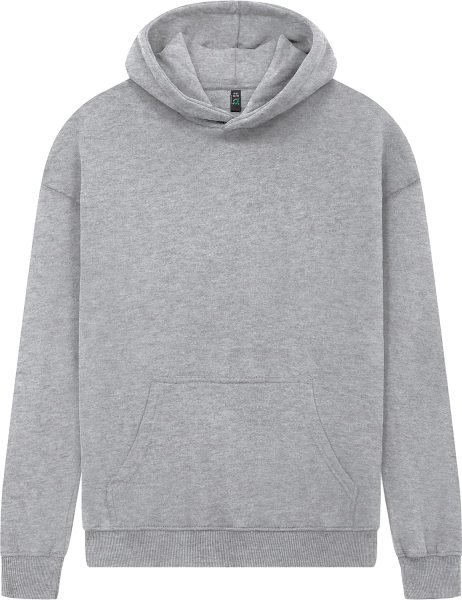 Organic Kinder Hoodie - sueded light heather
