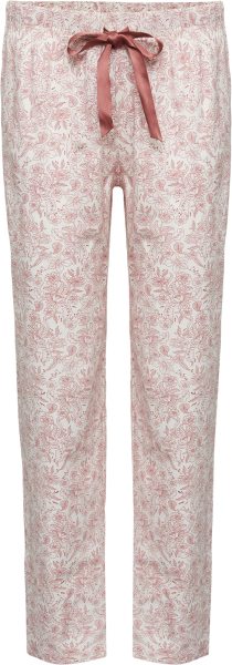 Lange Schlafhose aus Fairtrade Bio-Baumwolle - old rose print