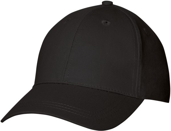 Schwarze Baseballkappe - Trigema Basecap mit Klettverschluss