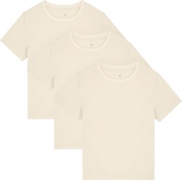 Iconic T-Shirt aus Bio-Baumwolle - 3er-Pack - natural raw