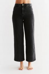 Wide Leg Jeans aus Bio-Baumwolle - carbon gray