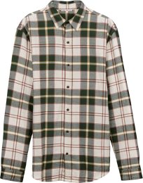 Flanell-Hemd aus Bio-Baumwolle - dark green