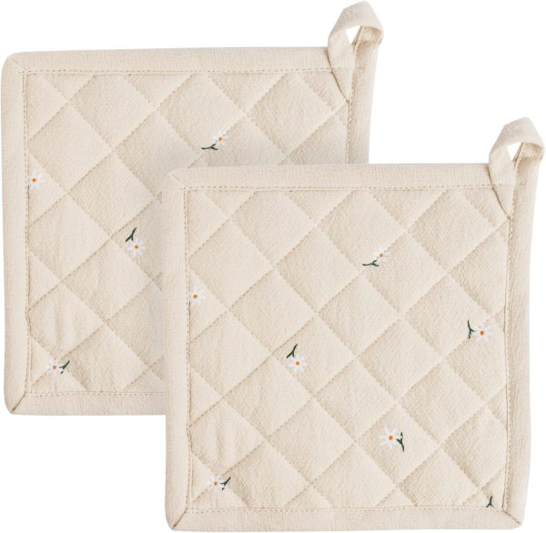 Topfhalter aus Bio-Baumwolle - 2er-Pack - traditional