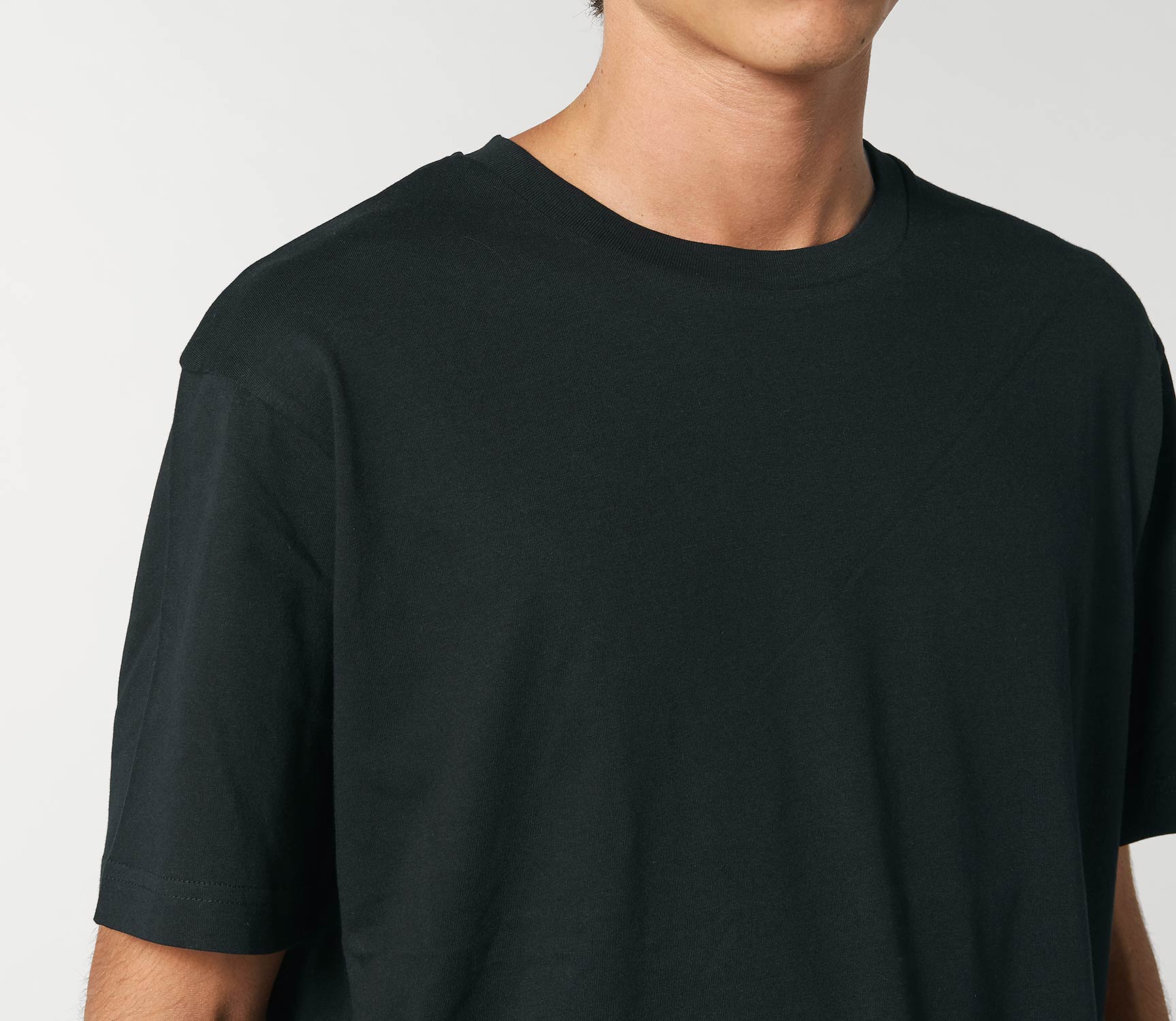Veganes Oversize T-Shirt in schwarz im 2er-Pack